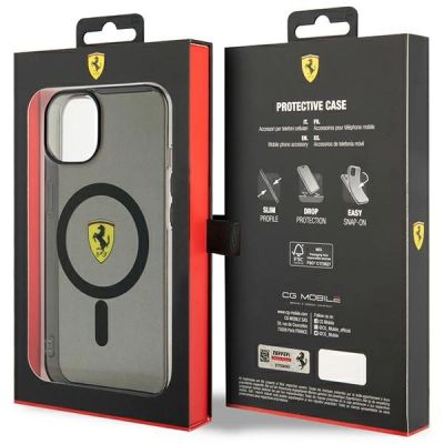 8. Ferrari FEHMP14MURKK iPhone 14 Plus 6,7" schwarz/schwarz Hardcase Translucent Magsafe