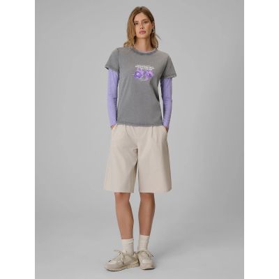 4. Damen-T-Shirt mit Aufdruck, regulär, Größe 4F 4FRSS26TTSHF4513-27S