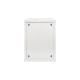 10. Wandmontierter Netzwerkschrank 10" 9U Rack 312x300, Glastür, grau, ungeteilt, montiert, 30 kg