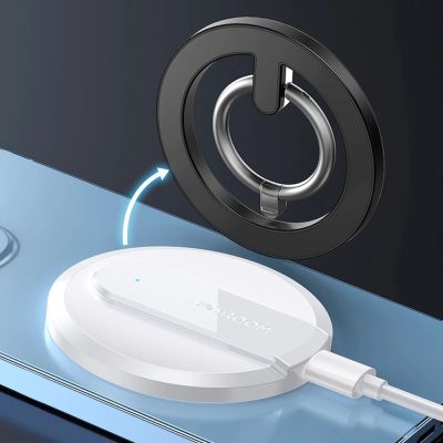 23. Joyroom Kit multifunktionaler magnetischer Autohalter Ring Telefonhalterung schwarz (JR-ZS294)