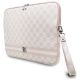 2. DKNY Sleeve Laptoptasche mit Karomuster und Streifen, 14 Zoll, Rosa