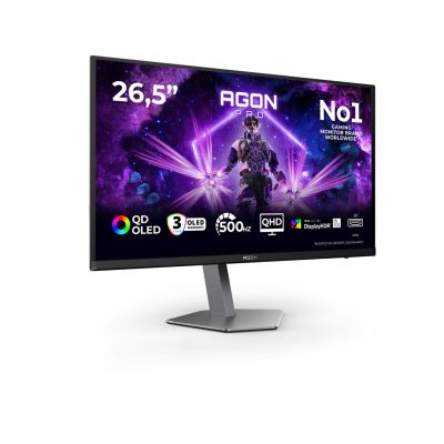 20. AOC AGON PRO AG276QKD2 Computermonitor 67,3 cm (26,5") 2560 x 1440 px Quad HD QD-OLED Schwarz, Grau