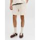 2. Jack&Jones Herren-Streifenshorts JPSTJAIDEN COBA STRIPE JOG SHORTS REG SN 12274413 Antikweiße Streifen