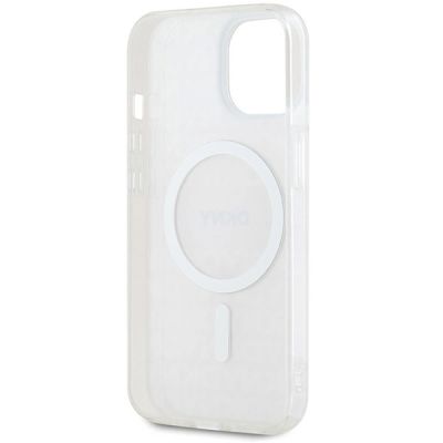 7. DKNY IML Mono & Stripe MagSafe-Hülle für iPhone 15 / 14 / 13 – Rosa