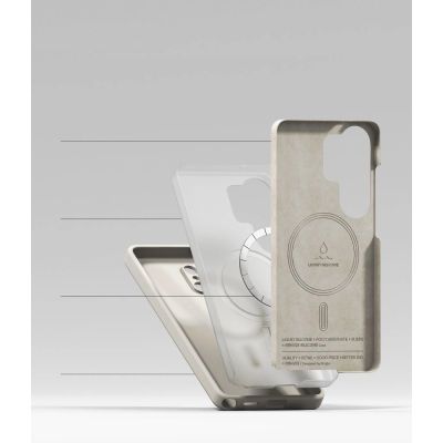 6. Ringke Silikon MagSafe Hülle für Samsung Galaxy S26 Ultra – Beige