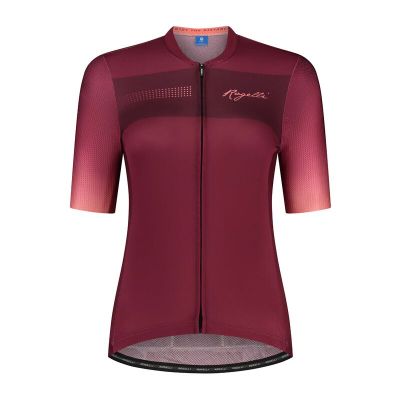 Rogelli DAWN Damen-T-Shirt, bordeauxrot und korallenrot, Größe M