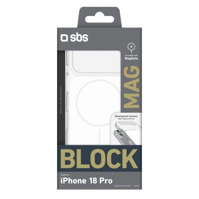 2. SBS Block Hülle für iPhone 18 Pro, MagSafe-kompatibel – Weiß