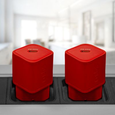 3. SBS TETRGAN1C20R 20W GaN-Netzwerkladegerät mit Power Delivery – rot