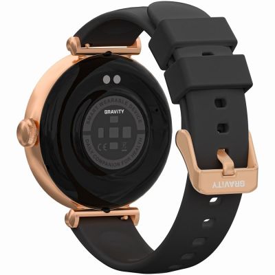 8. Smartwatch Gravity Roségold Schwarz 2 Armbänder GT26-3