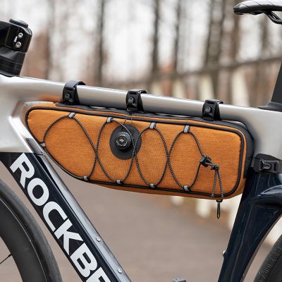 8. Rockbros TL003 ROAD TO SKY 2L Rahmentasche, wasserdicht – Orange