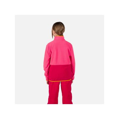 8. Rossignol Jr Strawpile Fleece Fz Rosa Sweatshirt