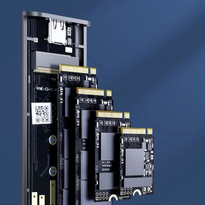 6. Orico AM2C3-G2 M.2 NVME USB-C 3.2 Festplattenlaufwerk - Grau