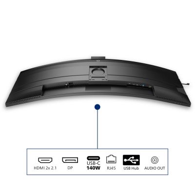 14. Philips 5000 Serie 49B2U5900CH/00 Computermonitor 124 cm (48,8") 5120 x 1440 px Dual QHD LCD Schwarz
