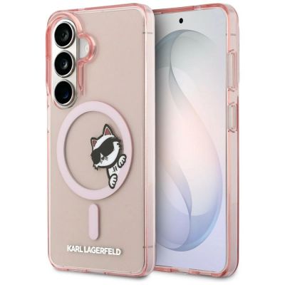 Karl Lagerfeld IML Peekaboo Choupette MagSafe Hülle für Samsung Galaxy S26 - Pink