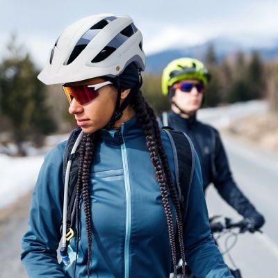 5. Wozinsky MTB-Fahrradhelm mit abnehmbarem Visier, leicht, Größe L – Pastellgrün
