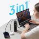 5. Cuktech PB200U Powerbank 210W 20000mAh 2x USB-C + USB-A mit TFT-Display und 240W USB-C-Kabel - schwarz