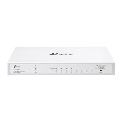 TP-Link FESTA FS308GP Netzwerk-Switch, Managed Gigabit Ethernet (10/100/1000), PoE-Unterstützung, Weiß