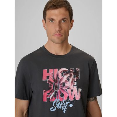 4. Herren-T-Shirt mit Aufdruck, regulär, Größe 4F 4FRSS26TTSHM4292-22S