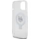 7. Karl Lagerfeld KLHMP15SHMRSCHH iPhone 15 6,1" weiß/weißes Hardcase Ring Stand Choupette Head MagSafe