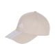 adidas Baseballkappe mit 3 Streifen und neuem Logo, Beige JW6036