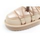 6. D.Franklin Damen Winter Schneestiefel Modische isolierte goldene Stiefeletten