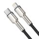 2. Baseus Cafule Series Metal Data USB-C / Lightning 20W PD-Kabel 1 m - Schwarz