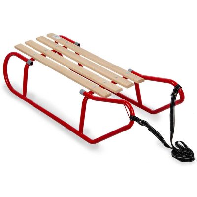 9. Metallschlitten für 2 Personen, rot