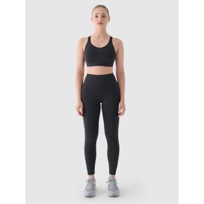 2. 4F Lauf-Leggings mit hoher Taille für Damen 4FWAW24TFTIF267-22S
