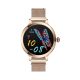 12. VELTORI VT340-1 Damen-Smartwatch, Goldarmband + rosa Silikonarmband