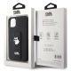 8. Karl Lagerfeld Gripstand Saffiano Choupette Pins Hülle für iPhone 11 / Xr – Schwarz