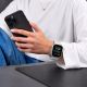6. Tech-Protect Silikonarmband für Apple Watch 44 / 45 / 46 / 49 mm – Grau