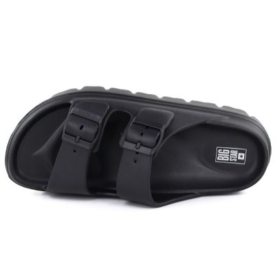 4. Schwarze Damen-Schwimm-Flip-Flops Big Star TT274A051 mit Schnallen