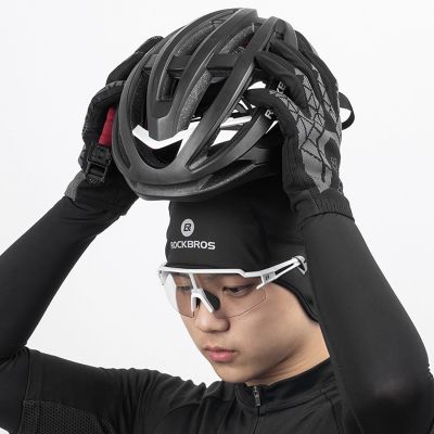6. Rockbros Dala Winter-Radmütze mit Löchern für Brillen – grau