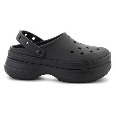 6. CROCS CLASSIC STACKED CLOG SCHWARZ/SCHWARZ 211355-060