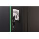 34. DYNAmic 19" 16U Wand-Netzwerkschrank 600x600 mm, Glastür, schwarz, ungeteilt, montiert, 60 kg