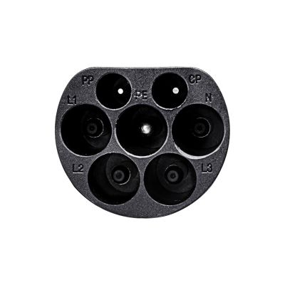 2. AKYGA EV-Stecker TYPE 2 3-phasig 32 A männlich AK-SC-E16