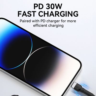 7. Wozinsky WNBCL1 Lightning / USB-C PD 30W Kabel 1 m - Schwarz