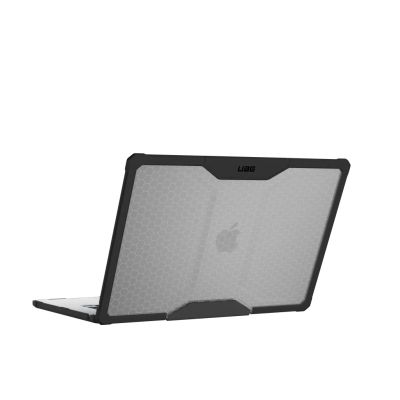 5. UAG Urban Armor Gear Plyo Hülle für Apple MacBook Air 15" (2023) - Eis/Schwarz (transparent)
