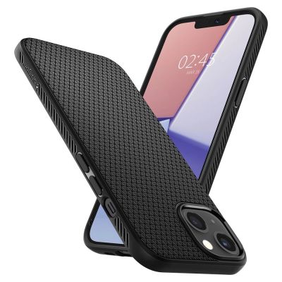16. Spigen Liquid Air Hülle für iPhone 13 mini – Mattschwarz
