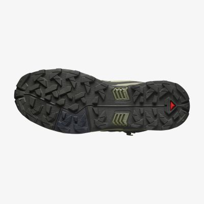 3. Salomon X Ultra 5 Mid GTX Wanderschuhe – Torf/Graugrün/Blau