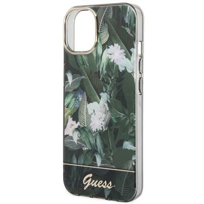 6. Guess Jungle Collection iPhone 14 Hülle - Grün
