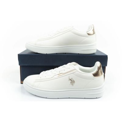 10. US Polo Assn Sportschuhe, Sneaker für Damen, modisch, bequem, weiß