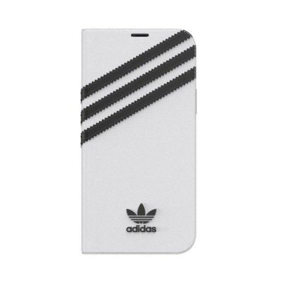 2. Adidas OR Booklet Case PU für iPhone 12 / 12 Pro 6.1" - weiß und schwarz