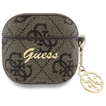 Guess GUA4G4GSMW AirPods 4 Hülle braun/braun 4G Charm Collection