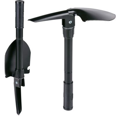 Schaufel, Spitzhacke, Überlebensausrüstung, faltbare Schaufel im 4-in-1-Koffer