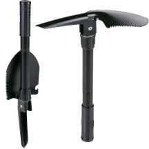 Schaufel, Spitzhacke, Überlebensausrüstung, faltbare Schaufel im 4-in-1-Koffer