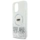 6. Karl Lagerfeld Liquid Glitter Karl Head Magsafe Hülle für iPhone 16 Plus – transparent