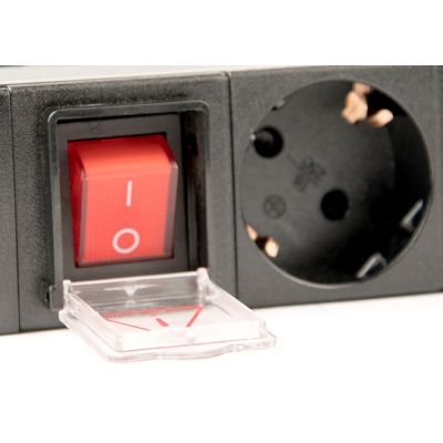 8. GEMBIRD 19"-Rack-Steckdosenleiste PDU EG-PDU-014-C14 1U, 10 A, 8 x SCHUKO, C14-Stecker, 3-m-Kabel