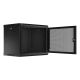 2. Wandregalschrank 19" 9U 600X450 SCHWARZ PERFORIERT TÜR LANBERG (FLAT PACK)
