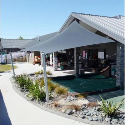 6. GARTENSONNENSEGEL RECHTECKIG 3X2M GRAU